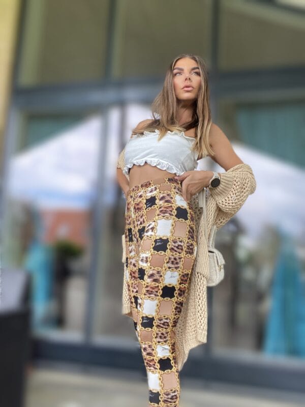 Exclusive leggins wild gold chains - obrazek 4