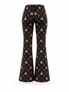 Damskie spodnie dzwony hippie boho – widok z tyłu, ekologiczna moda damska Sensual Woman