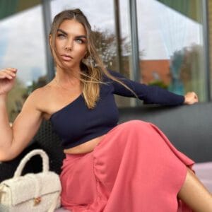 Classic asymmetrical blouse