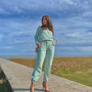 Miętowy Komplet Dresowy Damski | Sensual Woman