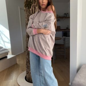 Chic comfort cotton pink -bluza organiczna