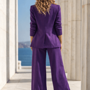 Fioletowe spodnie damskie – Palazzo Lawenda | Sensual Woman