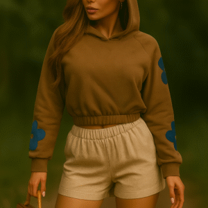 Komplet Bloom z aplikacją z denimu | Sensual Woman