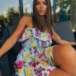 Letnia sukienka hiszpanka w kwiaty od marki Sensual Woman