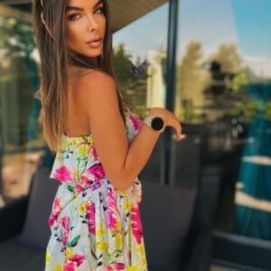 Letnia sukienka bawełniana w kwiaty | Sensual Woman – Floral Dress