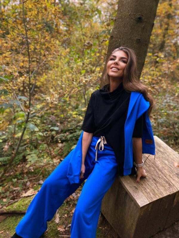 Cotton tracksuit set – cobalt serenity - obrazek 5