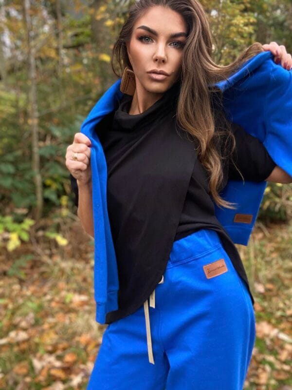 Cotton tracksuit set – cobalt serenity - obrazek 4