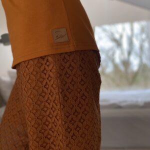 Komplet damski pomarańczowy z bawełny – Sensual Woman