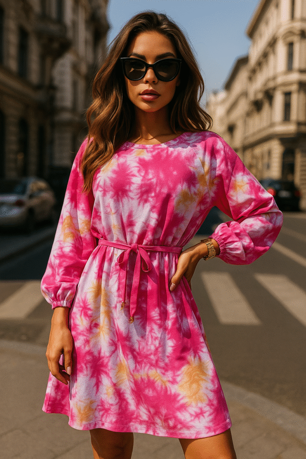 Sukienka tie-dye Sensual Woman – widok z przodu