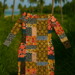 Patchworkowa sukienka w kwiaty – Sensual