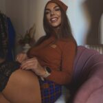 Bawełniane spodenki damskie w kratę Sensual Woman – jesienna stylizacja lifestyle